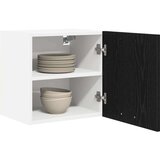 vidaXL Viseča omarica Riga 2 pcs Črni hrast in bela 40 x 31 x 40 cm | Shoptok.si