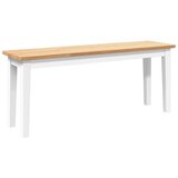 Klupa 110 cm bijela puna drvena guma | shoptok.hr