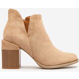 Resti Light brown women's Ricteas stiletto boots | Shoptok.si