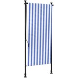  Vanjska roleta plavo-bijela 120 x 270 cm od tkanine i čelika | Eponuda.ba