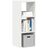 vidaXL Polica za knjige s mogućnošću slaganja bijela 30x30x80 cm | shoptok.hr
