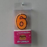  Svećica BROJ 6 visina9cm | ePonuda.com