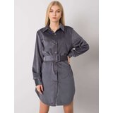 Italy Moda Dress-DHJ-SK-10333.12P-Graphite | Shoptok.si