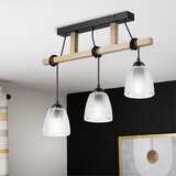  Visilica na sajli LEANDRA 3xE27/15W/230V hrast/crna | Eponuda.com