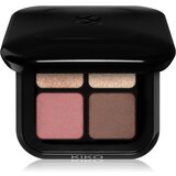 KIKO Milano New Bright Quartet paleta senčil za oči odtenek 02 Rosy Mauve Variations 3.5 g | Shoptok.si