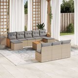  11-dijelni set vrtnih sofa od poliratana s jastucima bež | shoptok.hr