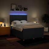  Krevet s oprugama i madracem plavi 140 x 190 cm od tkanine | shoptok.hr