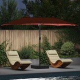  Vrtni suncobran Terakota 385 x 209 x 244 cm Poliester | shoptok.hr