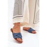 Boto Flat Women's Sandals With Intertwining Straps Denim Selaenor | ePonuda.com