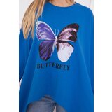 Kesi Blouse with oversize print purple blue | shoptok.hr
