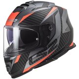 Ls2 FF800 Storm Racer Matt Titanium Fluo Orange L Kaciga | shoptok.hr