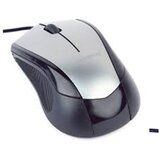 Gembird Miš MUS-3B-02-BG, optical, black/space gray, 1000dpi, 3 button | Eponuda.ba