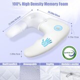 SAHEYER U-oblikovan ortopedski vzglavnik iz memory pene z ergonomsko podporo za vrat in ramena | Shoptok.si