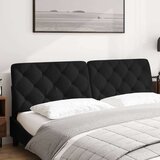 vidaXL Jastuk za uzglavlje crni 180 cm baršunasti | shoptok.hr