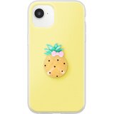 AVIZAR Ovitek za iPhone 17e s 3D motivom ananasa in dvignjenim robom, Rumena, (5000274523) | Shoptok.si