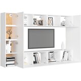  8-dijelni set TV ormarića bijeli od konstruiranog drva | shoptok.hr