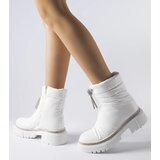 Gemre White snow boots adorned with rhinestones Giusti | Shoptok.si