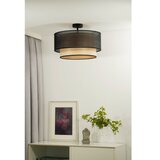  Duolla - Plafonski luster WOOD BOHO 1xE27/15W/230V, prečnik 45 cm, crna/bež | Eponuda.com