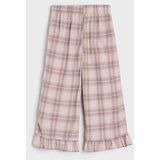 Sinsay Wide leg hlače na karirani uzorak s ukrasnim volanima | shoptok.hr