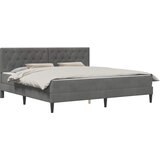  Okvir kreveta s madracem Tamno siva 180 x 200 cm Baršun | shoptok.hr