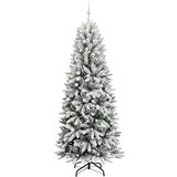 vidaXL Umjetno božićno drvce s stalakom Bijelo 93 x 93 x 240 cm | shoptok.hr