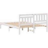  Krevetna konstrukcija Bijelo 120 x 200 cm Čvrsto borovo drvo Bijela 205.5 x 125.5 x 80.5 cm | Shoptok.si