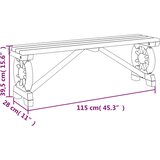 vidaXL Vrtna klop 2 kosa trden les jelke | Shoptok.si