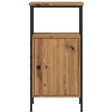 vidaXL Noćni ormarići 2 kom Artisan hrast 41x31x80 cm izrađeno drvo | shoptok.hr