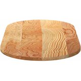 Stolna ploča svjetlosmeđa 100x50x2 cm ovalna masivna hrastovina | Eponuda.com