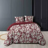 Douceur d intérieur Crvena/bijela pamučna posteljina za bračni krevet/za produženi krevet 240x220 cm Milady –