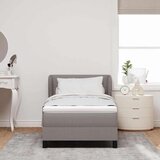 vidaXL Boxspring krevet s madracem Sivo-smeđa 90 x 190 cm tkanina | shoptok.hr