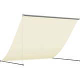  Tenda na uvlačenje krem 200 x 150 cm od tkanine i čelika | shoptok.hr