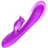 Paloqueth Pulsating Vibrator with Clitoral Licking Purple Cene