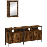 Furnova Kopalniška garnitura 3-delna dimljeni hrast inženirski les, (21945625) | Shoptok.si