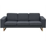 vidaXL Trosjed/Sofa Tkanina Tamno Sivi | shoptok.hr