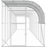  Kavez za piletinu uz zid Srebrna 1200 x 200 x 215 cm | shoptok.hr