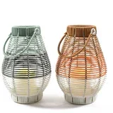 Laterna z LED svečo h26cm / več barv / kovina, plastika, (5000197936)