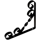 Okrasna polična konzola Stabilit (150 x 150 mm, nosilnost: 30 kg, črna)