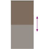 Rolo zavjesa za zamračivanje boje kave 115x210 cm Širina tkanine 110,7 cm Poliester | shoptok.hr