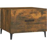  Stolići za kavu s metalnim nogama 2 kom boja hrasta 50x50x40 cm | shoptok.hr