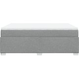  Krevet box spring s madracem svjetlosivi 140x200 cm od tkanine | shoptok.hr