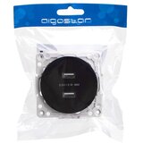 Aigostar USB utičnica bez okvira, 2x USB-A, crna | Eponuda.com