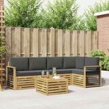  Set vanjskih sofa 6 pcs Bijela i antracit 59 x 59 x 37 cm | shoptok.hr