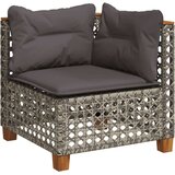 vidaXL 11-dijelni set vrtnih sofa od poliratana s jastucima sivi | shoptok.hr