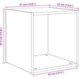 vidaXL Set TV omar 8 pcs Umetni hrast 37 x 35 x 72 cm Konstruiran les, (5000068931) | Shoptok.si