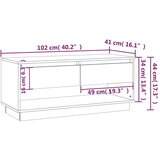 vidaXL TV ormarić boja sivog hrasta sonome 102 x 41 x 44 cm od iverice | shoptok.hr