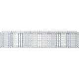  Gabionski uzdignuti krevet 3 pcs Srebrno 400 x 50 x 80 cm | shoptok.hr