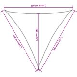  Jedro protiv sunca od tkanine trokutasto 3 x 3 x 3 m terakota | shoptok.hr