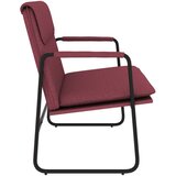  Klupa crvena boja vina 100x64x80 cm od tkanine | shoptok.hr