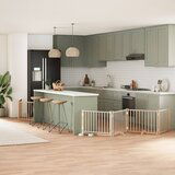 vidaXL Ograda za pse z vrati zložljiva 8 panelov 640 cm topolovina | Shoptok.si